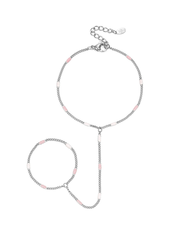 Handchain with striped pattern